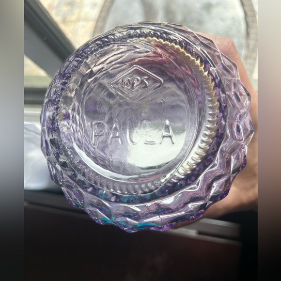 Vintage, Paula Lavender purple, textured vase. 9” - Picture 12 of 14